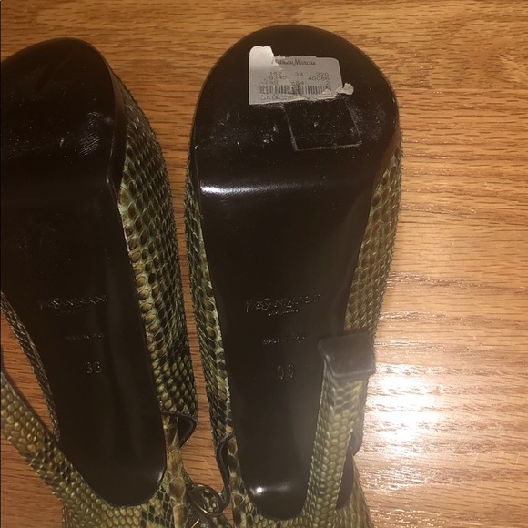 Authentic YSL sling backs NEVER WORN - Picture 2 of 3